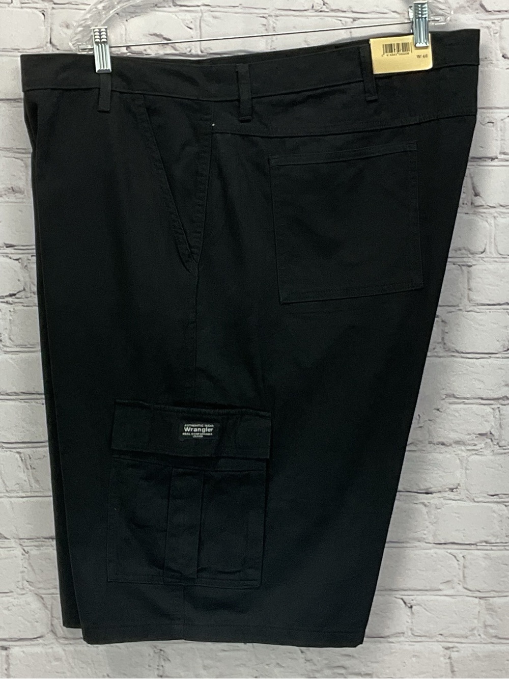 Wrangler Cargo Shorts Men's Size 48 Black Casual Outdoor Minimalist Festival NWT